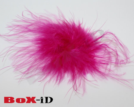 Feder mit Selbkleber +/- 10cm   fuchsia